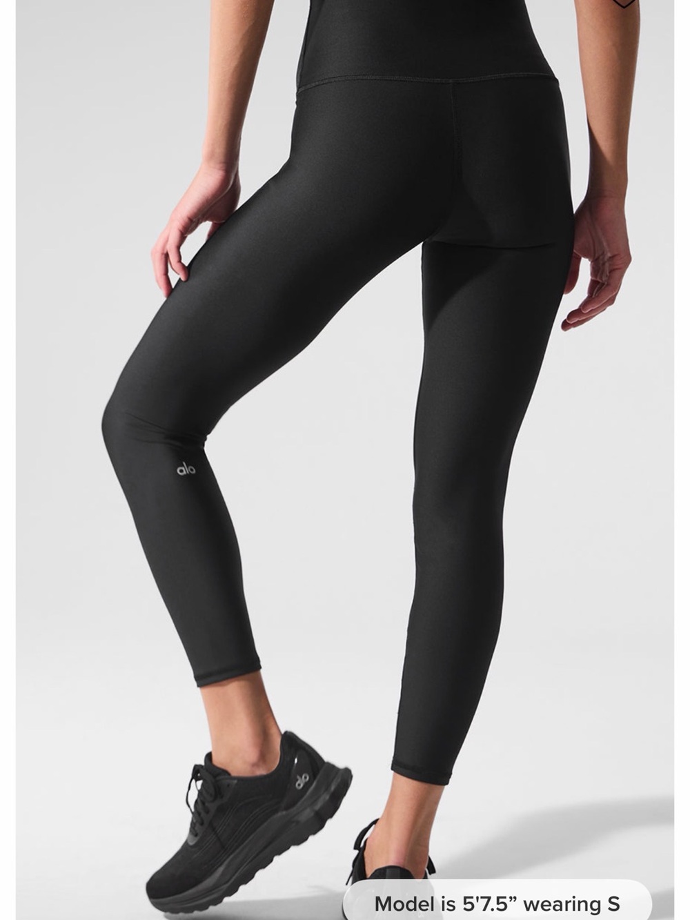 ALO Yoga Black 7/8 High-Waist Airlift Leggings XL